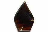 Polished Indonesian Blue Amber Flame #338021-1